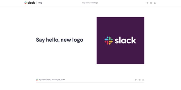 new slack logo