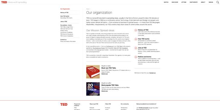 Ted's mission statement